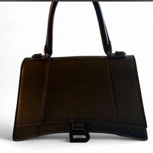 Balenciaga Black Structured Top-Handle Satchel
